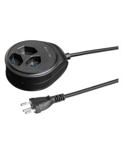 STEFFEN Steckdosenleiste STEBA DISC 3 T13 Schwarz