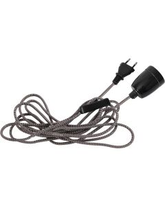 Star Trading Pendelleuchte GLAZE Schwarz / Weiss
