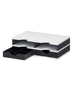Styro Dokumentenablage styrodoc duo SET Weiss, 4 Fächer