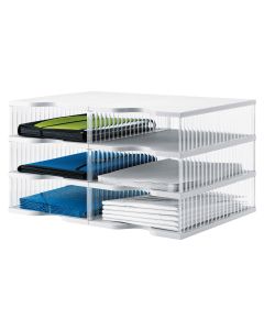 Styro Dokumentenablage styropost Transparent, 6 Fächer