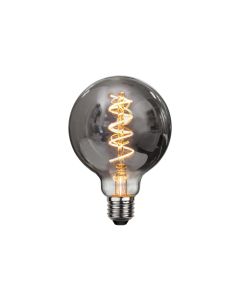 Star Trading Lampe LED Spiral Filament Smoke, 2 W (15 W), E27, Warmweiss