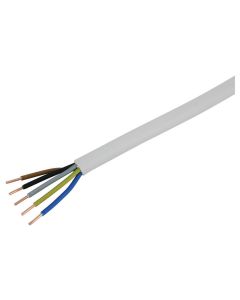 STEFFEN Installationskabel TT 5x 2.5 mm2 33 m Weiss