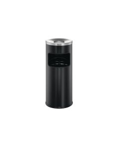 DURABLE Abfalleimer mit Ascher 17 l, Schwarz