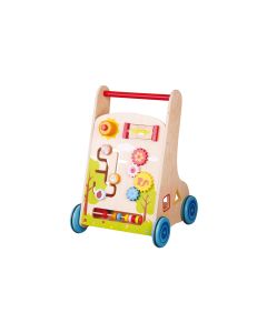 Spielba Holzspielwaren Lauflernhilfe Aktivitätswagen (7 in 1)