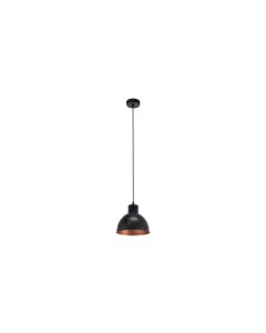 EGLO Leuchten Pendelleuchte TRURO 1 1x E27 Schwarz