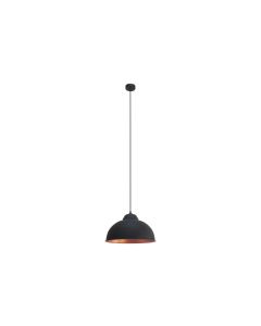 EGLO Leuchten Pendelleuchte TRURO 2 1x E27, 37 cm Schwarz