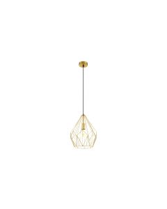 EGLO Leuchten Pendelleuchte CARLTON 1x E27 Gold