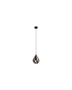 EGLO Leuchten Pendelleuchte CARLTON 1 1x E27, 20.5 cm Kupfer
