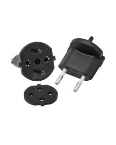 Max Hauri Fixadapter SchuKo Konturenstecker – T11 IP44 mit Moosgummi