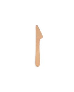 Papstar Einweg-Messer Pure Holz 100 Stück Braun