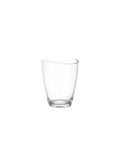 Leonardo Windlicht Loop 18 cm 18 cm, Glas, Transparent