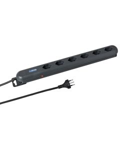 STEFFEN Steckdosenleiste STEBA LINEA PLUS 6 T13