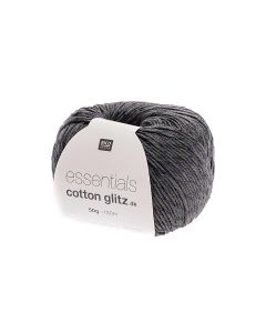 Rico Design Wolle Essentials Cotton Glitz DK 50 g Anthrazit