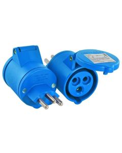 Elektromaterial Adapterstecker T23 auf CEE16/3
