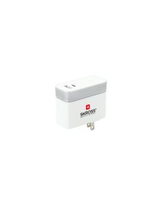 SKROSS USB-Wandladegerät US Type-C, 27 W, Weiss