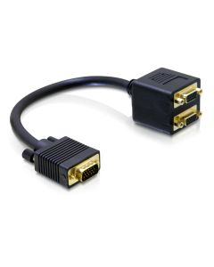 Delock 2-Port Signalsplitter VGA - 2x VGA, passiv