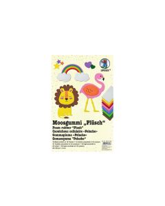 URSUS Moosgummi-Set Plüsch 10 Stück, Mehrfarbig