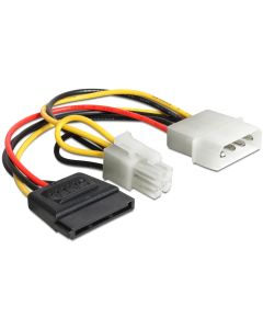 Delock Stromkabel Molex - 4Pin/SATA 15 cm