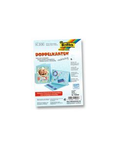 Folia Blankokarte 220 g/m² rechteckig Hellblau