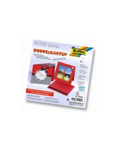 Folia Blankokarte 220 g/m² quadratisch Rot