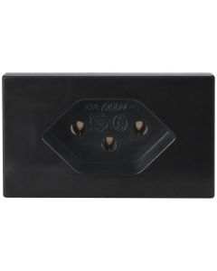 STEFFEN Steckdose FLF 1x T13, Schwarz