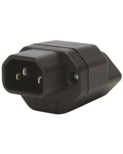 STEFFEN Adapterstecker C14 - T13 Schwarz
