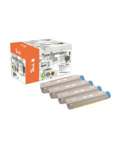 Peach Tonerset OKI MC860-Series BK, C, M, Y