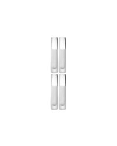 Leonardo Vase Novara 30 cm 4 Stück, Transparent/Weiss