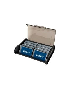 Biella Visitenkartenbox 60 x 245 x 180 mm Schwarz/Grau