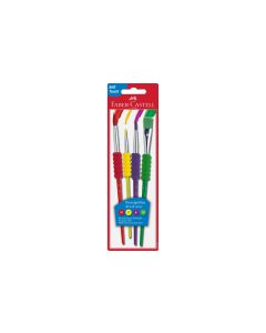 Faber-Castell Borstenpinsel Soft-Touch 4 Grössen