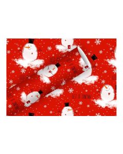 Braun + Company Geschenkpapier Bobby Brown 70 cm x 2 m, Rot