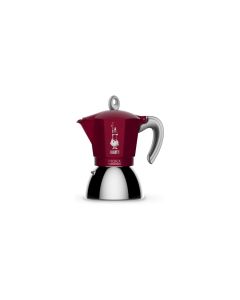 Bialetti Espressokocher New Moka Induktion 4 Tassen, Rot