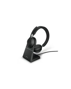 Jabra Headset Evolve2 65 Duo MS Schwarz, USB-C, inkl. Ladestation