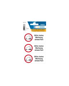 Herma Stickers Text-Etiketten 84 x 120 mm Bitte keine Werbung einwerfen