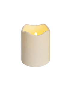 Star Trading LED-Kerze Pillar Paul Ø 10 x 12.5 cm, Beige